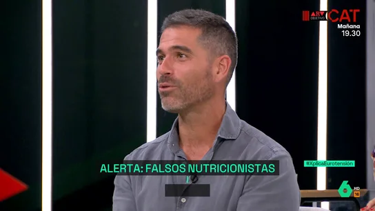El nutricionista Pablo Ojeda en laSexta Xplica El nutricionista Pablo Ojeda
