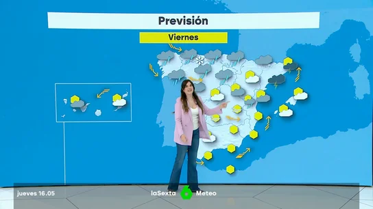 Joanna Ivars con la previsión meteorológica Joanna Ivars con la previsión meteorológica