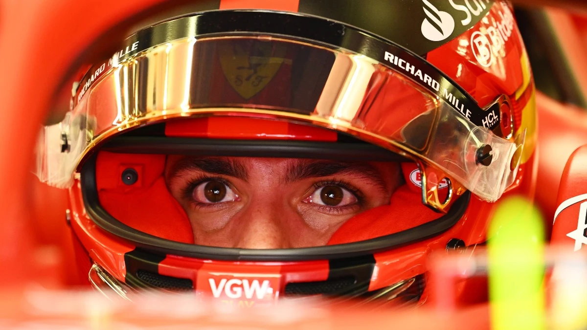 Carlos Sainz, en el Ferrari