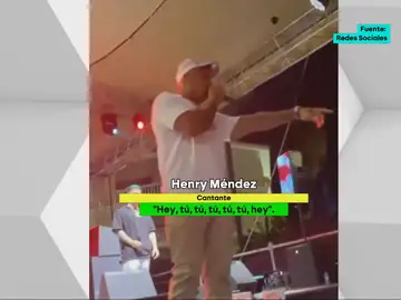 Henry Méndez paraliza su concierto y baja del escenario para impedir una agresión machista