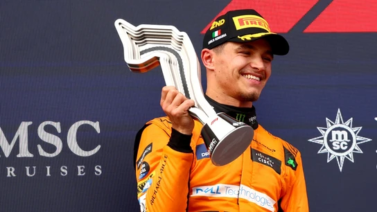 Lando Norris, en un podio Lando Norris, en un podio