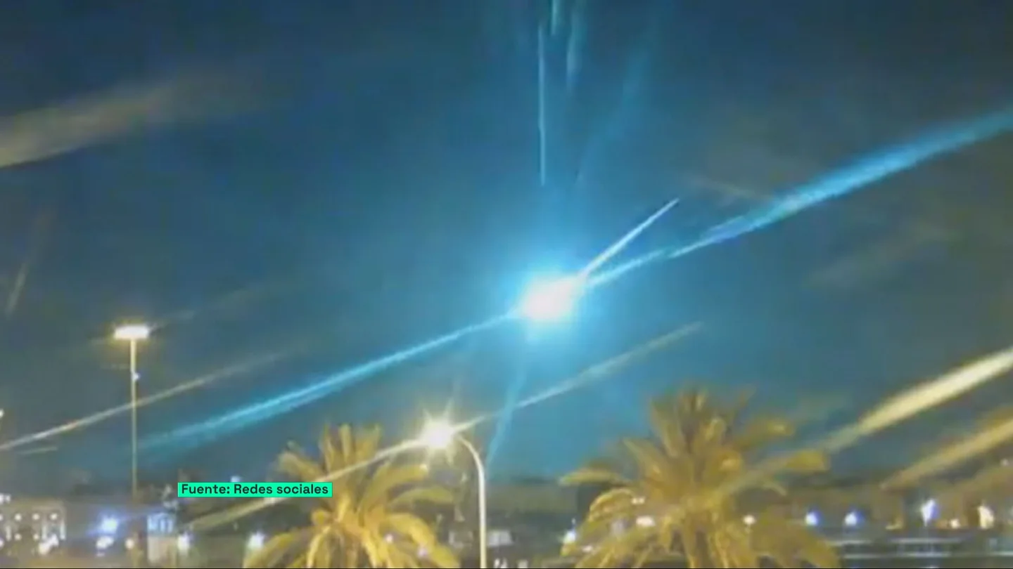 Un meteorito cruza España Un meteorito cruza España
