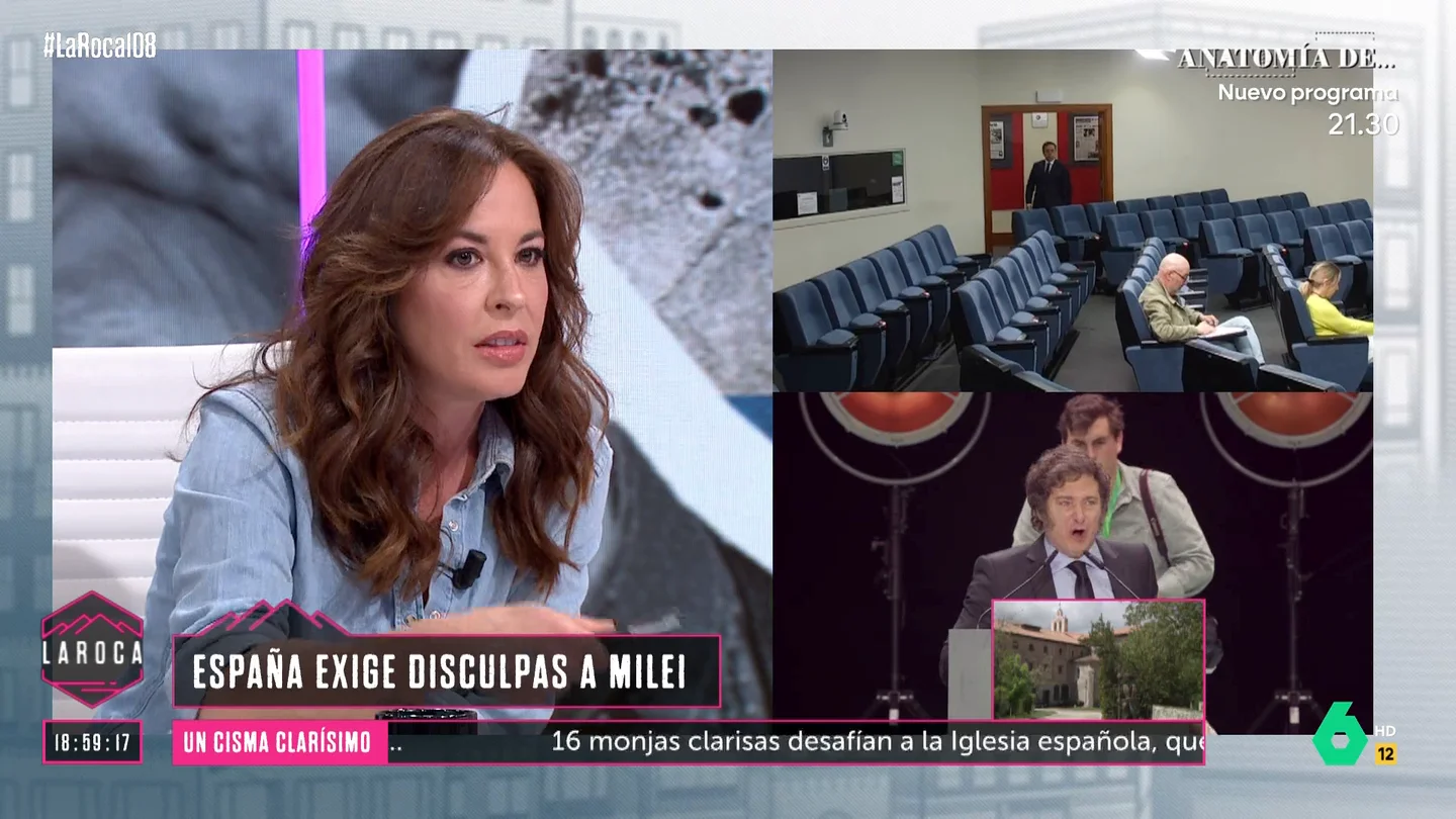 Mamen Mendizábal, sobre Milei: "Le han utilizado de ponente de la ultraderecha eurovisiva" Mamen Mendizábal, sobre Milei: "Le han utilizado de ponente de la ultraderecha eurovisiva"