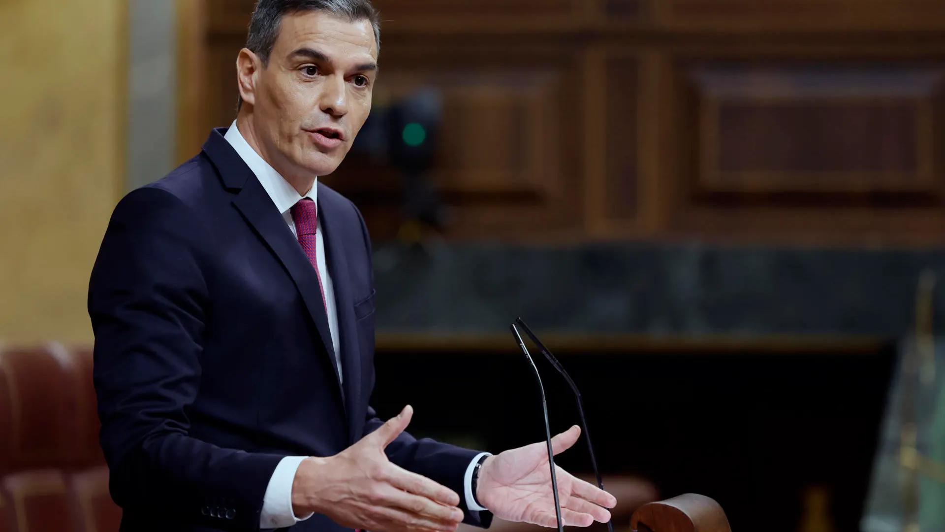 Imagen de archivo del presidente del Gobierno, Pedro Sánchez, en el Congreso 