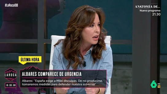 La reflexión de Mamen Mendizábal sobre la intervención de Milei: "Le va la salsa. Buscaba ruido y polémica" La reflexión de Mamen Mendizábal sobre la intervención de Milei: "Le va la salsa. Buscaba ruido y polémica"
