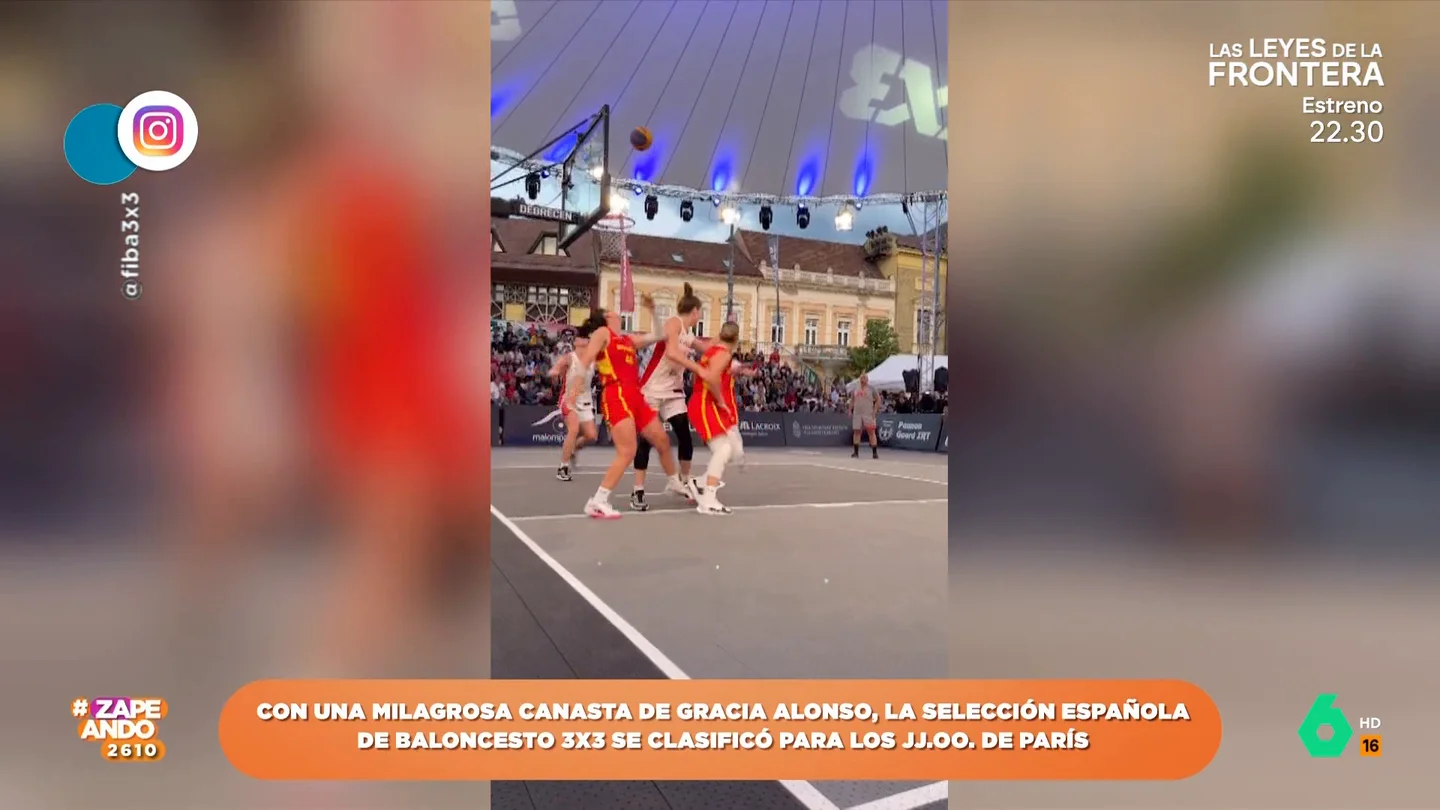 La canasta 'in extremis' de la selección española de baloncesto 3x3 que les da el pase a los JJOO La canasta 'in extremis' de la selección española de baloncesto 3x3 que les da el pase a los JJOO