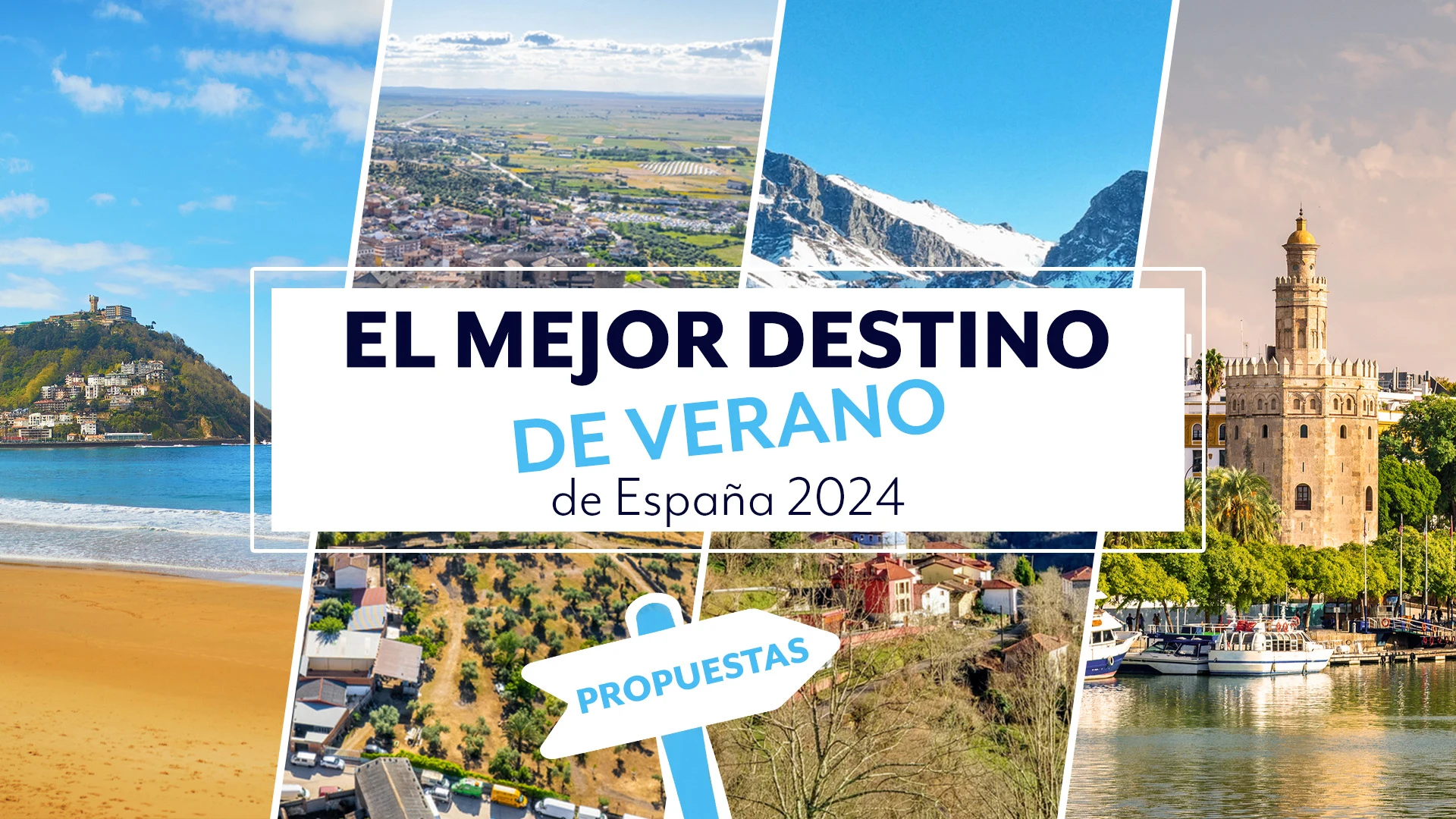 Cartel de las propuestas al mejor destino de verano 2024