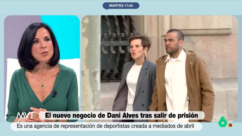 Beatriz de Vicente comenta la situación de Dani Alves: "Seguro que ha aprendido lo que es 'no' y lo que es 'sí'"