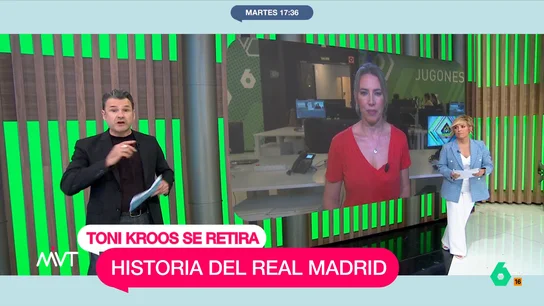 Iñaki López lo vuelve a hacer: así convierte al jugador del Real Madrid Toni Kroos en "Dani Kroos" "Perdonen mi desconocimiento del Real Madrid", se disculpa Iñaki López tras su lapsus en este vídeo donde habla de la retirada de Toni Kroos y celebra que "abandone el fútbol sin necesidad de blanquear ningún régimen autoritario".
