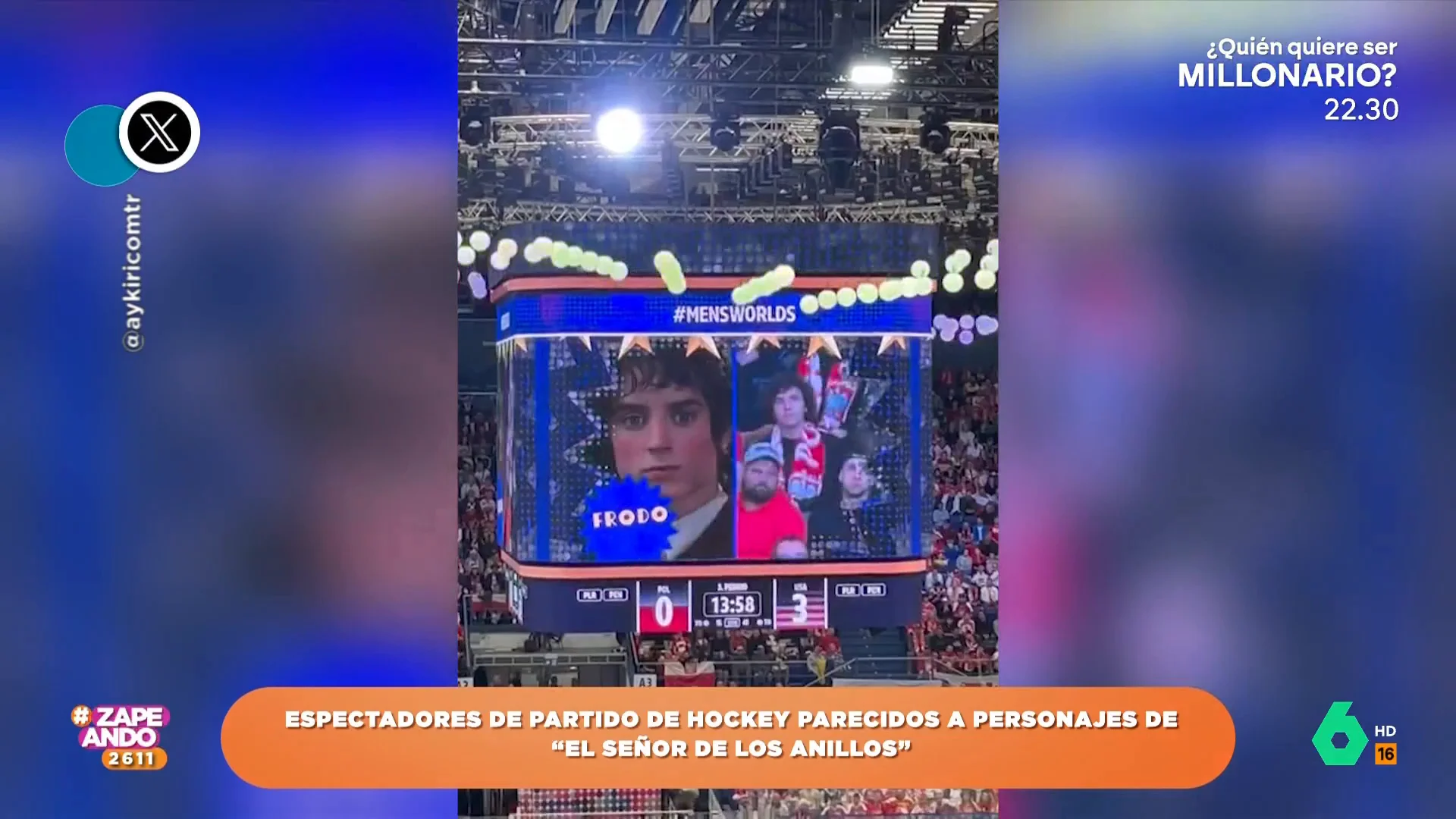 Los increíbles parecidos de algunos asistentes a un partido de hockey con los personajes de 'El señor de los anillos'