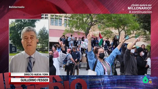 Guillermo Fesser analiza la división en EEUU por Israel: "En Nueva York es imposible sacar el tema sin llegar a las manos" El corresponsal de El Intermedio, Guillermo Fesser, explica desde Nueva York que los ataques de Israel en Gaza "han dividido a los electores de Biden", además de las consecuencias sociales de esta división en familias, amistades o el trabajo.