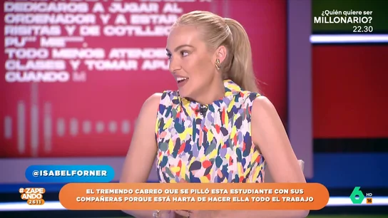 Isabel Forner se confiesa: "Desde aquí voy a pedir perdón a José Ángel, mi compañero de la universidad" Isabel Forner se confiesa: "Desde aquí voy a pedir perdón a José Ángel, mi compañero de la universidad"