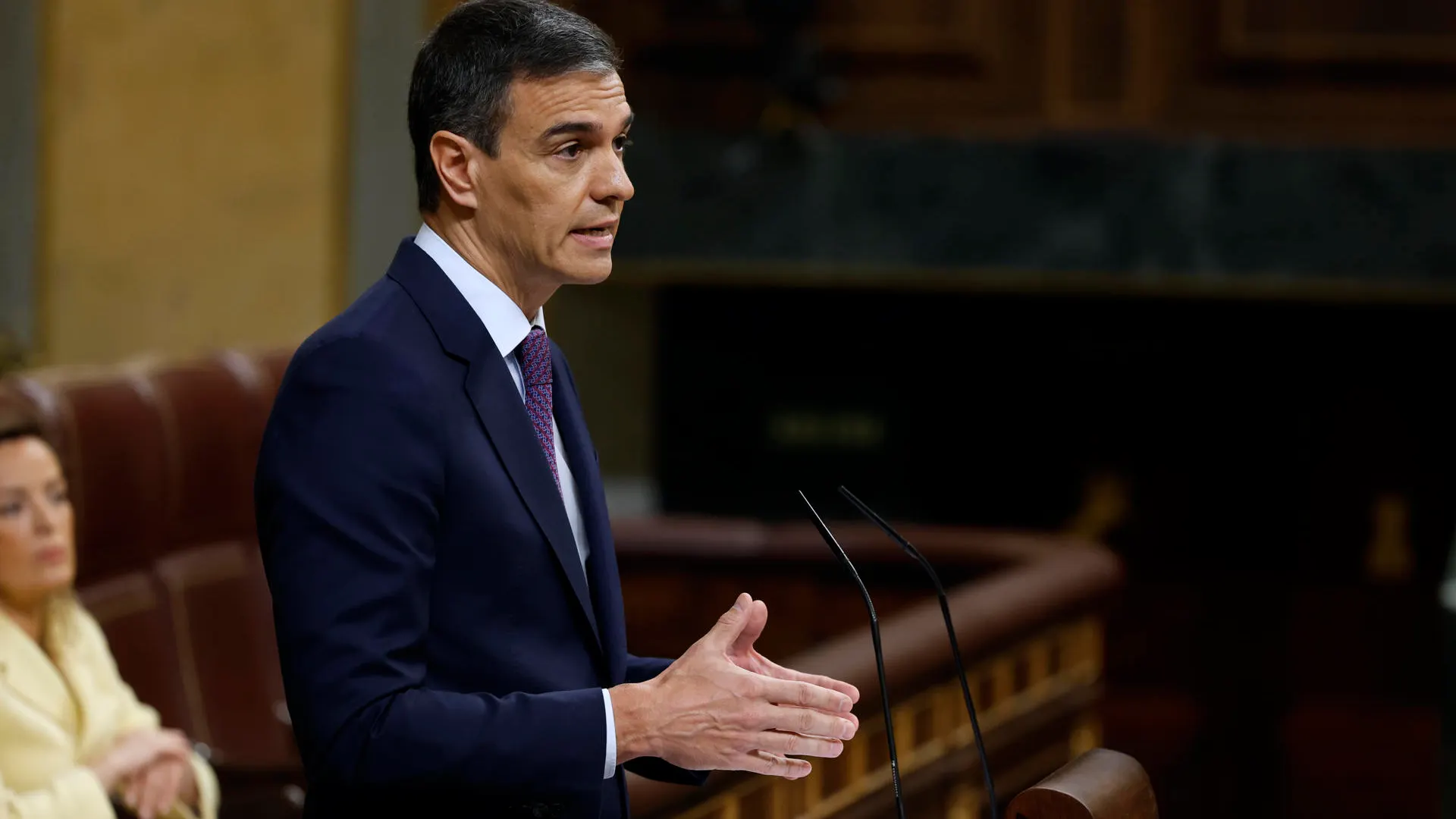 Pedro Sánchez en el Congreso de los Diputados.