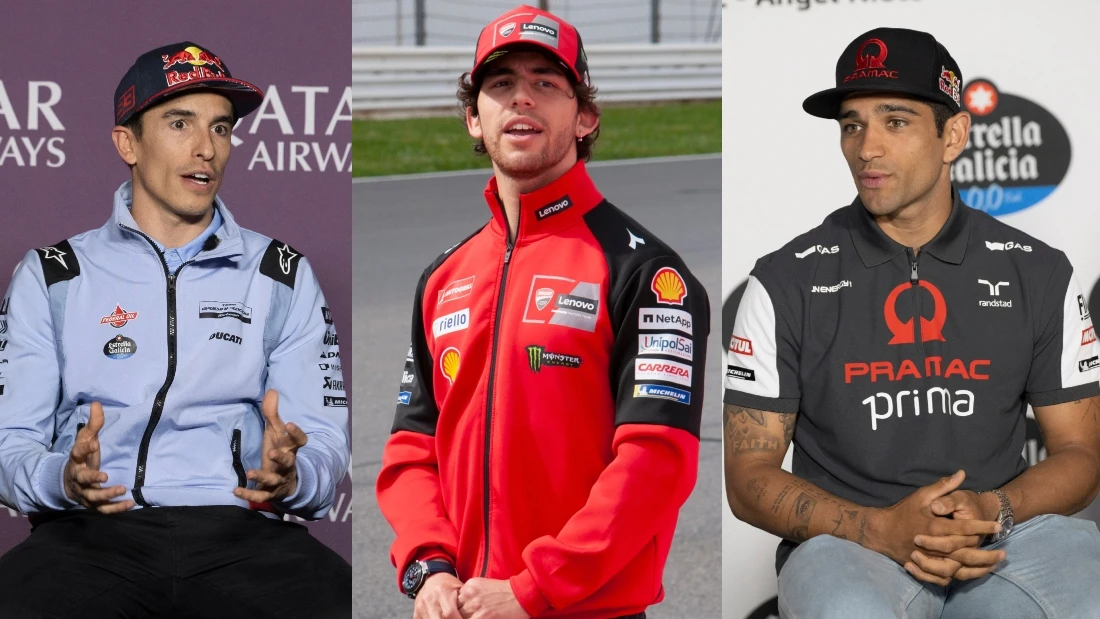 Marc Márquez, Enea Bastianini y Jorge Martín