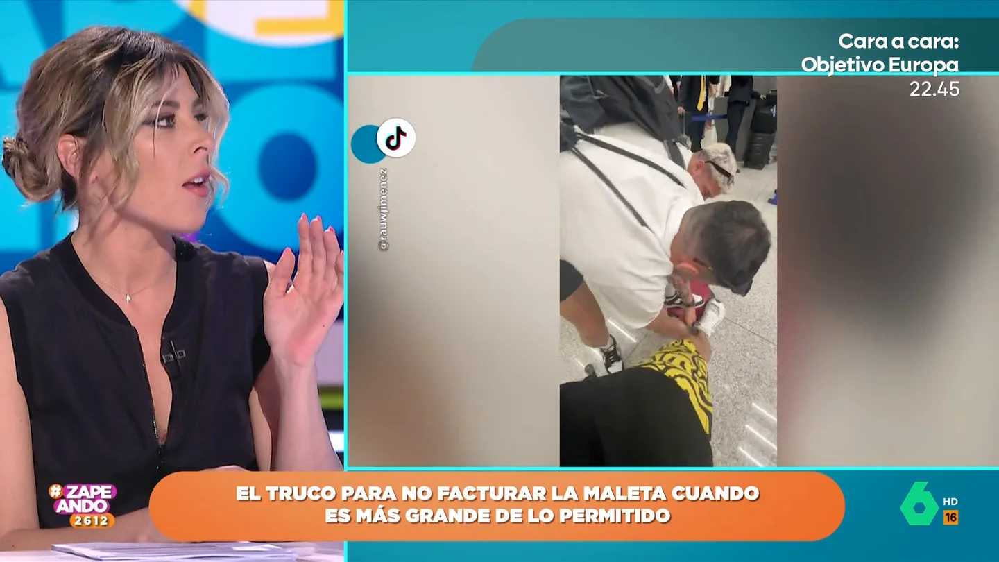 El truco de Valeria Ros para no pagar más en el avión: "Me he llegado a poner cinco gorros, no cabía ni en el avión" El truco de Valeria Ros para no pagar más en el avión: "Me he llegado a poner cinco gorros, no cabía ni en el avión"