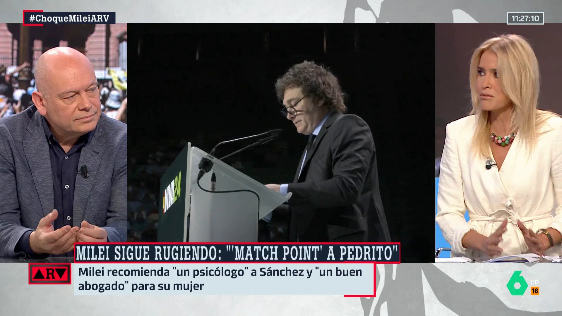  La denuncia de Afra Blanco al machismo de Milei: "Si alguien ha frenado a la ultraderecha ha sido el feminismo y las mujeres"