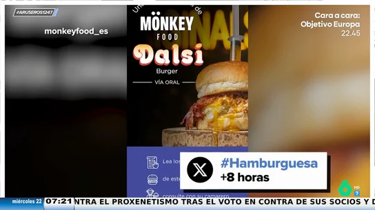 La polémica hamburguesa con sabor a Dalsi: "Algunos dicen que les parece una gran idea y a otros una aberración" La polémica hamburguesa con sabor a Dalsi: "Algunos dicen que les parece una gran idea y a otros una aberración"