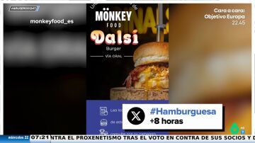 La polémica hamburguesa con sabor a Dalsi: "Algunos dicen que les parece una gran idea y a otros una aberración"