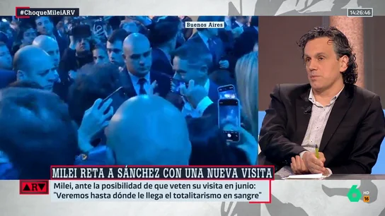 ARV- Rodrigo Orihuela analiza el choque entre Argentina y España: "No veo que a Milei le esté dañando" ARV- Rodrigo Orihuela analiza el choque entre Argentina y España: "No veo que a Milei le esté dañando"