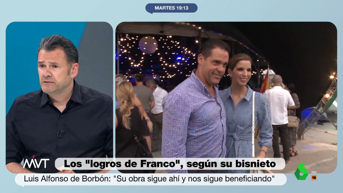 "&iquest;Qu&eacute; hay que aclarar a estas alturas de la figura de Franco?", respond&iacute;a rotundo I&ntilde;aki L&oacute;pez al ver un extracto de la entrevista de Luis Alfonso de Borb&oacute;n donde defend&iacute;a la figura de su bisabuelo y la fundaci&oacute;n que lleva el nombre del dictador.