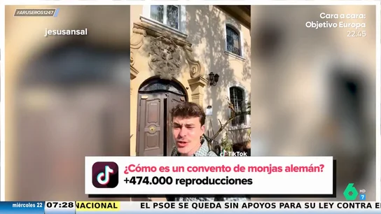 Un tiktoker muestra el convento alemán en el que se aloja: "Mira qué tecnología, hasta las monjas son modernas aquí" Un tiktoker muestra el convento alemán en el que se aloja: "Mira qué tecnología, hasta las monjas son modernas aquí"