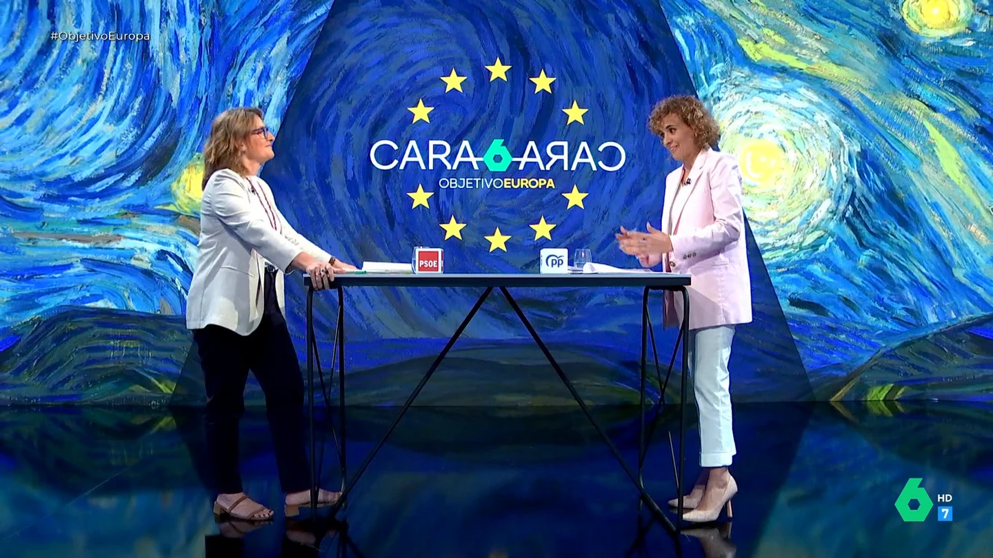 Cara a cara entre Teresa Ribera y Dolors Montserrat en laSexta Cara a cara entre Teresa Ribera y Dolors Montserrat en laSexta