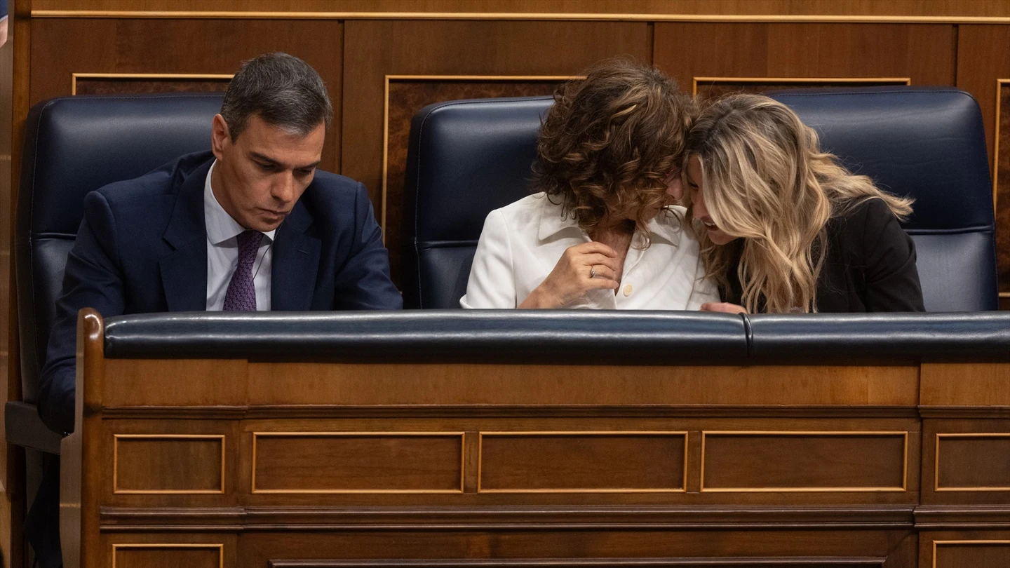 Pedro Sánchez, María Jesús Montero y Yolanda Díaz Pedro Sánchez, María Jesús Montero y Yolanda Díaz