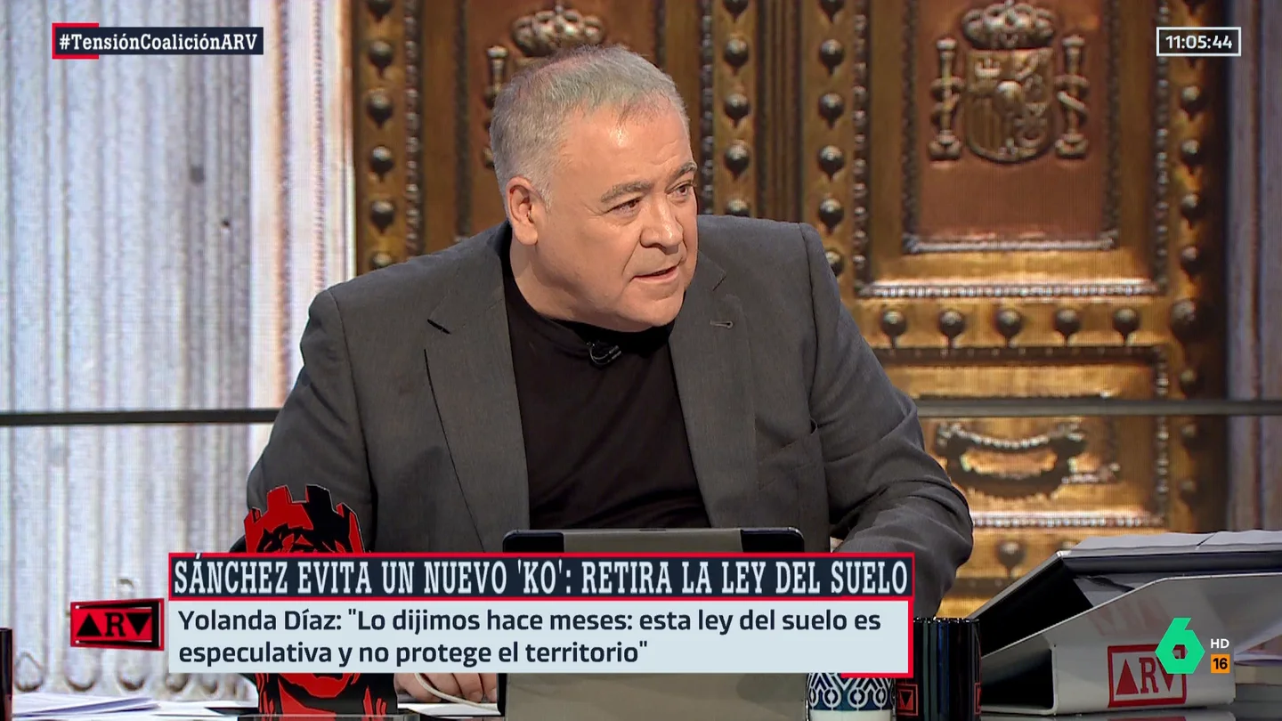ARV- Ferreras ve "imposible" que el PP apoye la reforma de la Ley del Suelo: "Hay tantas posibilidades como que lo haga Milei" ARV- Ferreras ve "imposible" que el PP apoye la reforma de la Ley del Suelo: "Hay tantas posibilidades como que lo haga Milei"