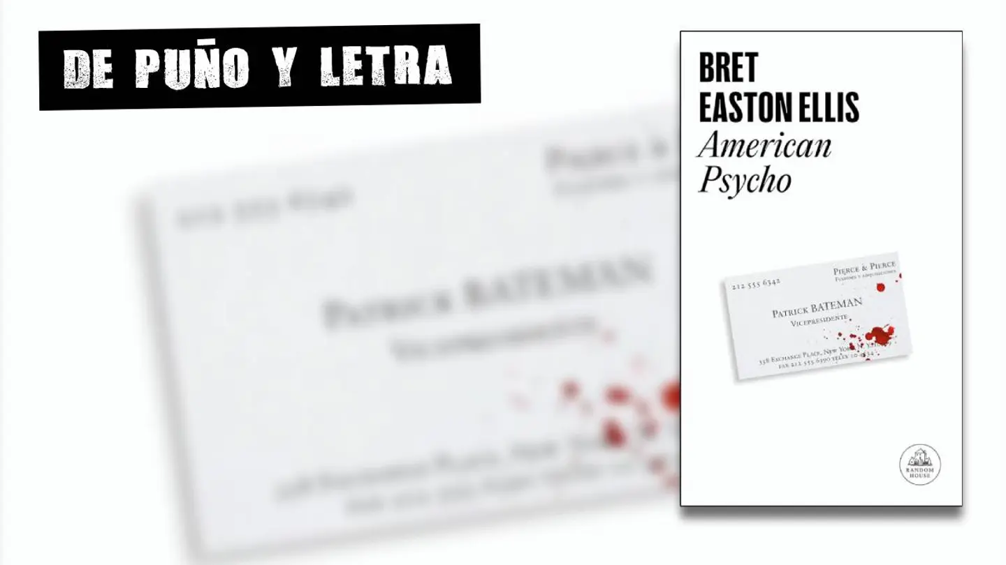 Portada de 'American Psycho', de Bret Easton Ellis. Portada de 'American Psycho', de Bret Easton Ellis.