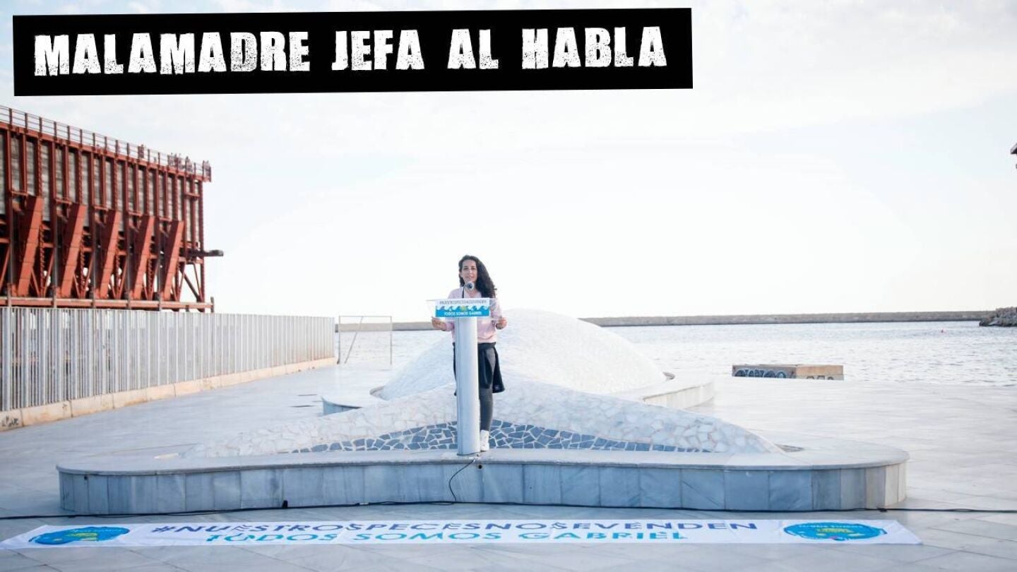 Patricia Ram&iacute;rez, madre del ni&ntilde;o Gabriel Cruz, en la concentraci&oacute;n de rechazo a una supuesta producci&oacute;n audiovisual sobre la historia de su hijo.