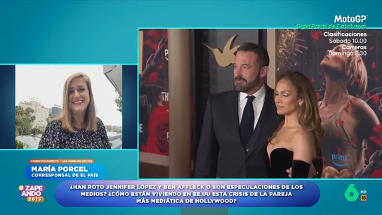 María Porcel cuenta qué se dice en EEUU sobre la posible ruptura de JLo y Ben Affleck: "Tenemos salseo" María Porcel cuenta qué se dice en EEUU sobre la posible ruptura de JLo y Ben Affleck: "Tenemos salseo"