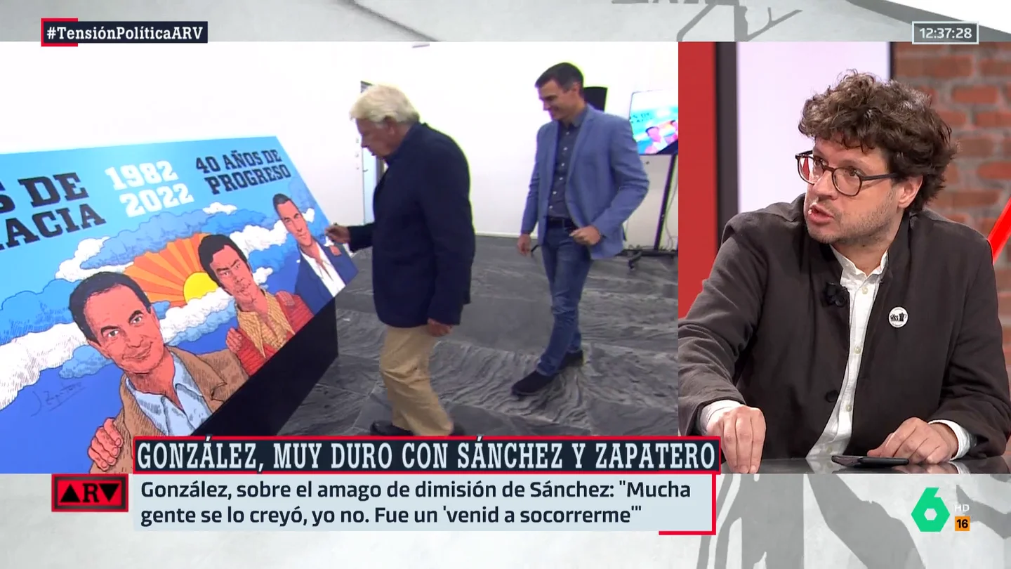 ARV- Fernando Berlín, sobre Felipe González: "Creo que sabe dirigir muy bien sus mensajes a la derecha" ARV- Fernando Berlín, sobre Felipe González: "Creo que sabe dirigir muy bien sus mensajes a la derecha"
