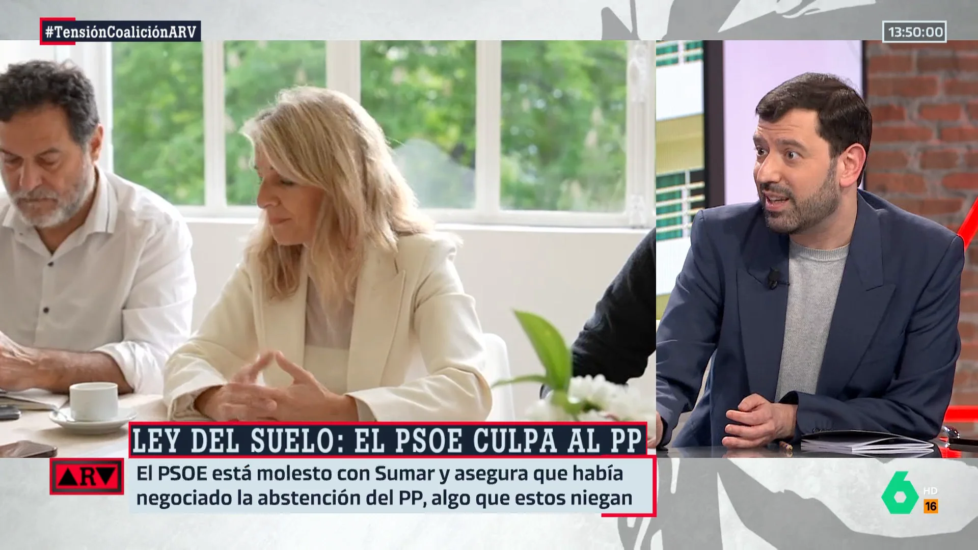 ARV- Valdivia señala que tanto PSOE como Sumar descartan una "crisis de la coalición" 