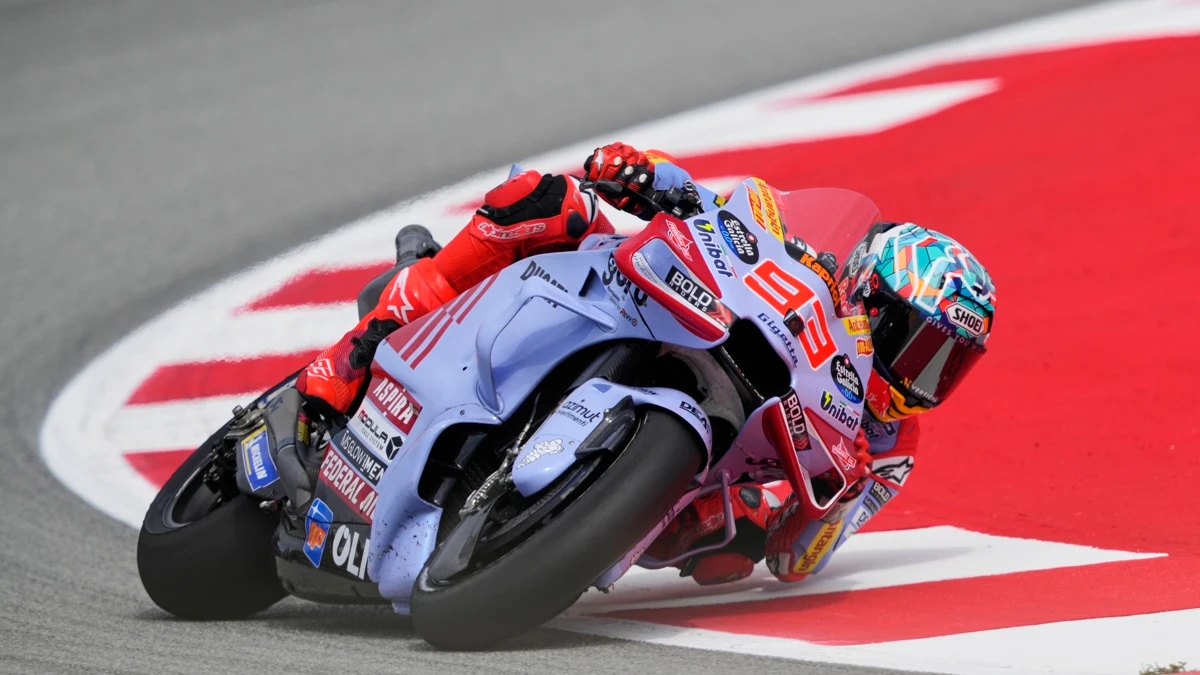 Marc Márquez, en la Ducati de Gresini