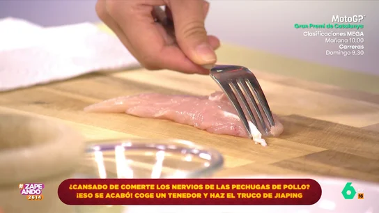 ¿Puede quitarse el nervio de la pechuga de pollo con un tenedor y una servilleta? Jiaping lo demuestra ¿Puede quitarse el nervio de la pechuga de pollo con un tenedor y una servilleta? Jiaping lo demuestra