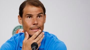 Rafa Nadal, en rueda de prensa