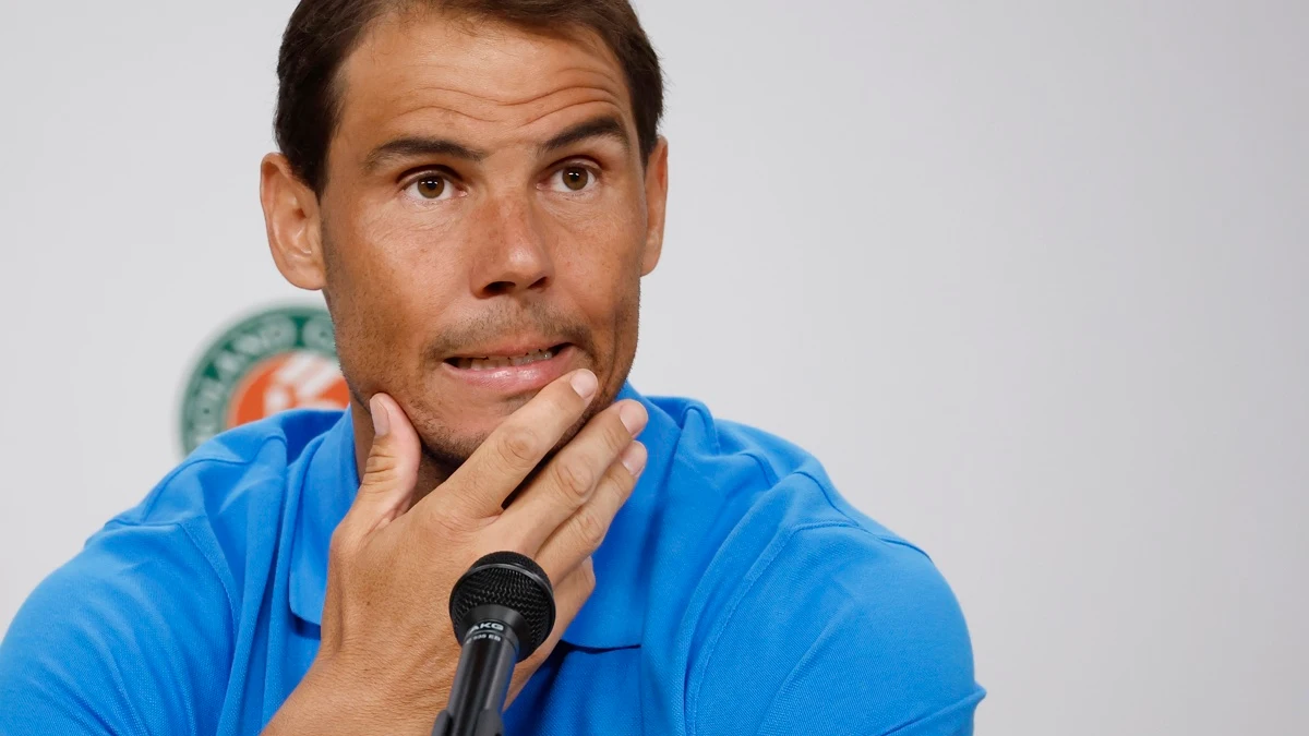 Rafa Nadal, en rueda de prensa