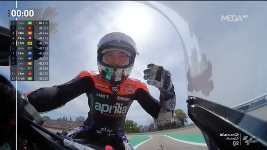 Aleix Espargaró, tras lograr la pole en Cataluña Aleix Espargaró, tras lograr la pole en Cataluña