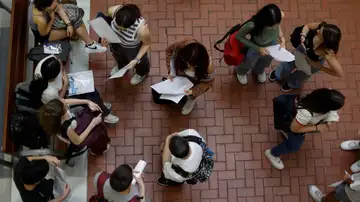 Estudiantes en selectividad Estudiantes en selectividad