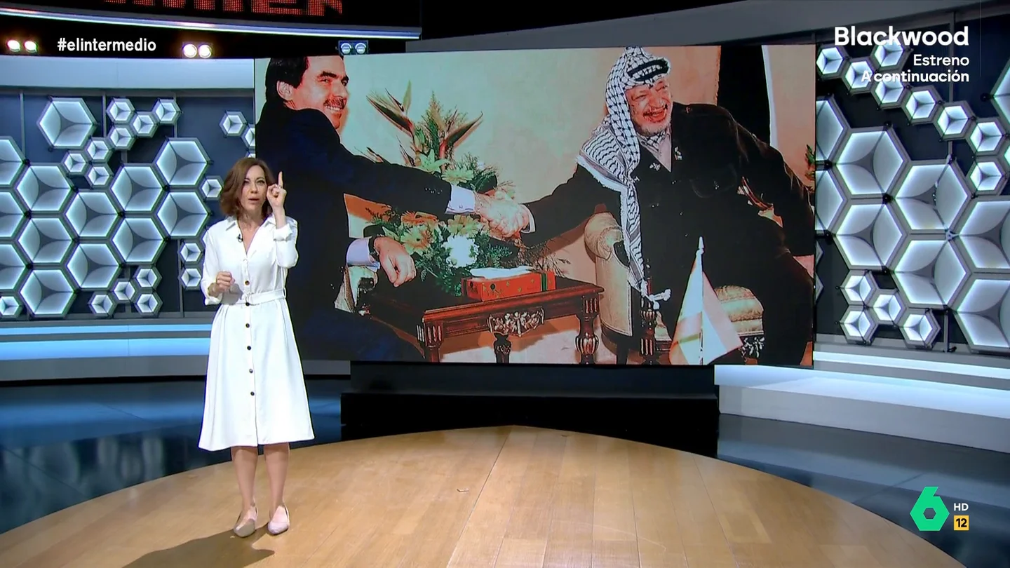 Cristina Gallego recuerda cuando Aznar apoyaba al Estado palestino Cristina Gallego recuerda en este vídeo de El Intermedio que "hubo otros líderes que reconocieron el Estado palestino antes de que molase", desde Alberto Núñez Feijóo, hasta Mariano Rajoy, pasando por el mismísimo José María Aznar.