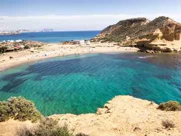 Playa de Cocedores, entre Almería y Murcia Playa de Cocedores, entre Almería y Murcia