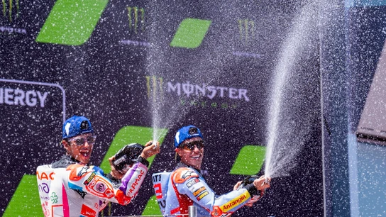 Jorge Martín y Marc Márquez en el Gran Premio de Catalunya Jorge Martín y Marc Márquez en el Gran Premio de Catalunya