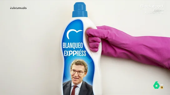 Dani Mateo presenta "el blanqueante favorito de Feijóo": "Logró que la extrema derecha gobernara en algunos países de Europa" Dani Mateo presenta "el blanqueante favorito de Feijóo": "Logró que la extrema derecha gobernara en algunos países de Europa"