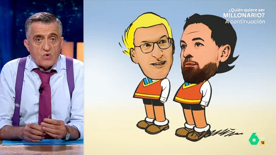 Wyoming analiza el enfrentamiento abierto entre PP y Vox De su 'pelea' por la figura de Giorgia Meloni, pasando por el comunicado de FAES, hasta el cruce de acusaciones entre Feijóo y Abascal. Wyoming y Sandra Sabatés analizan en este vídeo el enfrentamiento entre PP y Vox en plenas elecciones europeas.