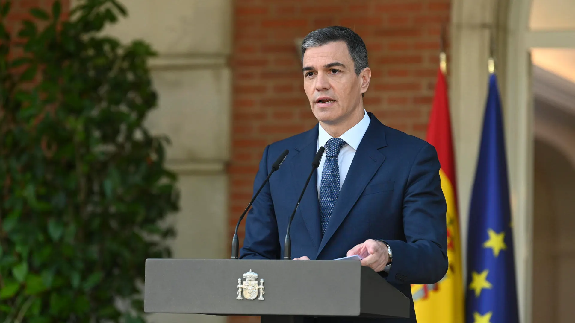 El presidente del Gobierno, Pedro Sánchez