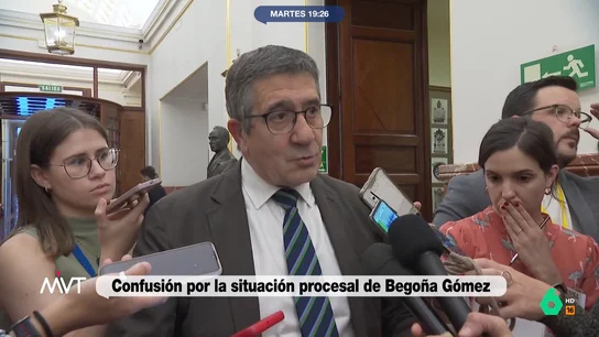 El lapsus de Patxi López al hablar de Begoña Gómez: así la llama "presidenta del Gobierno" Cristina Pardo pregunta a María Llapart por el lapsus de Patxi López mientras valoraba la condición de imputada de Begoña Gómez. En este vídeo, la periodista explica el momento en el que el portavoz del PSOE la llama "presidenta del Gobierno".