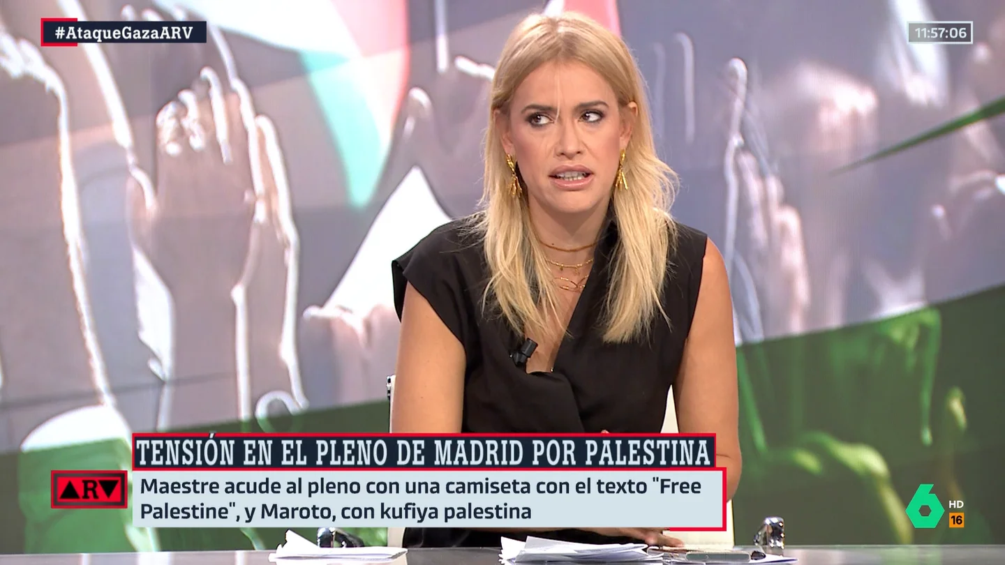 Afra Blanco, sobre las palabras de Martínez-Almeida sobre Palestina: "Ya no es que sea hacer el ridículo o una política de matonismo, es maldad Afra Blanco, sobre las palabras de Martínez-Almeida sobre Palestina: "Ya no es que sea hacer el ridículo o una política de matonismo, es maldad