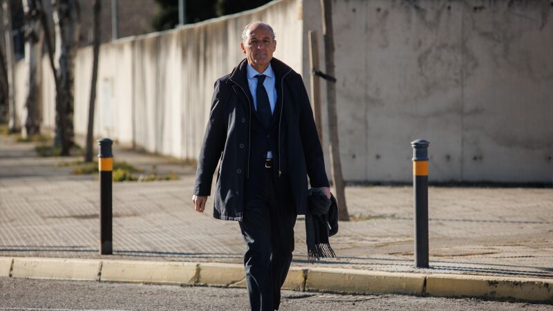 El expresidente de la Comunidad Valenciana, Francisco Camps, a su llegada a la Audiencia Nacional.