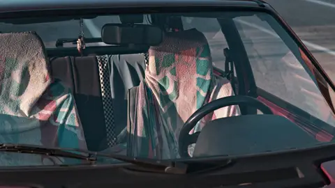 Toalla en el asiento Toalla en el asiento