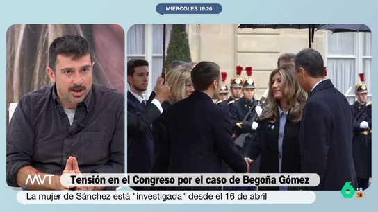 Ramón Espinar critica el tono de Feijóo al hablar de Begoña Gómez: "Es macarra, chulo, chungo y no me gusta un pelo" Ramón Espinar critica el tono de Feijóo al hablar de Begoña Gómez: "Es macarra, chulo, chungo y no me gusta un pelo"